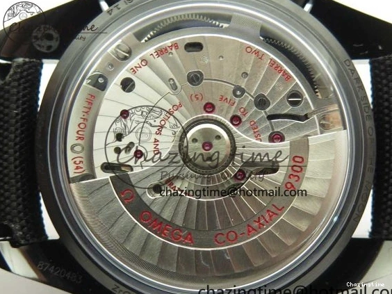 0112 Speedmaster “Dark Side of The Moon” Real Ceramic OMF 1:1 Best Edition Black Black on Nylon Strap A WeatherProof 7976